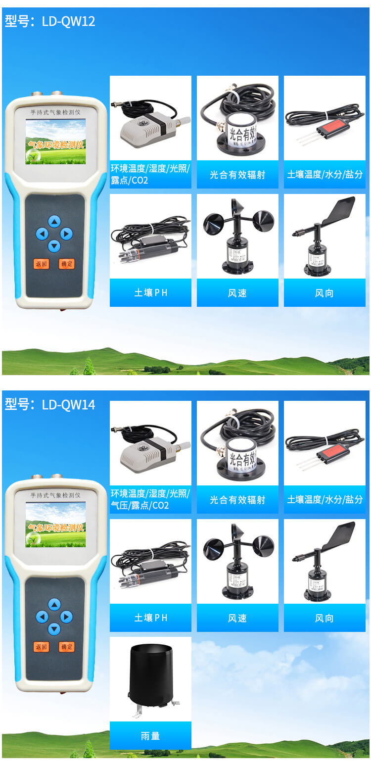 手持式氣象環(huán)境檢測儀